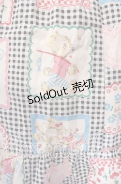 画像3: Emily Temple cute / ギンガムハンカチノースリーブワンピース  クロ系 O-25-11-08-024-ET-OP-IG-OS