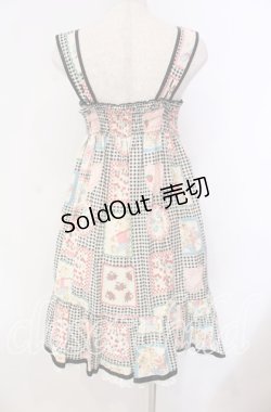 画像5: Emily Temple cute / ギンガムハンカチノースリーブワンピース  クロ系 O-25-11-08-024-ET-OP-IG-OS