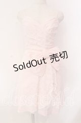 JESUS DIAMANTE / レーストリアノンワンピース 38 ピンク O-25-11-08-025-JE-OP-IG-OS