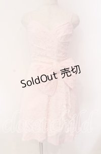 JESUS DIAMANTE / レーストリアノンワンピース 38 ピンク O-25-11-08-025-JE-OP-IG-OS