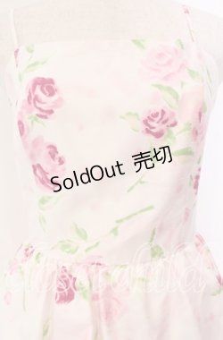 画像2: JESUS DIAMANTE / バックリボンミニーワンピ 38 ぼかし薔薇 ピンク O-25-11-08-028-JE-OP-IG-OS