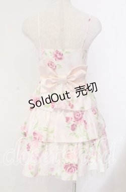 画像4: JESUS DIAMANTE / バックリボンミニーワンピ 38 ぼかし薔薇 ピンク O-25-11-08-028-JE-OP-IG-OS