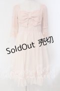 JESUS DIAMANTE / マリーワンピース 38 ピンク O-25-11-08-029-JE-OP-IG-OS