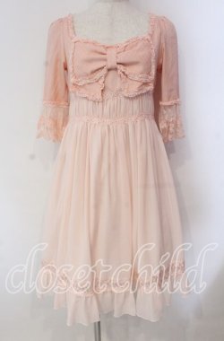 画像1: JESUS DIAMANTE / マリーワンピース 38 ピンク O-25-11-08-029-JE-OP-IG-OS