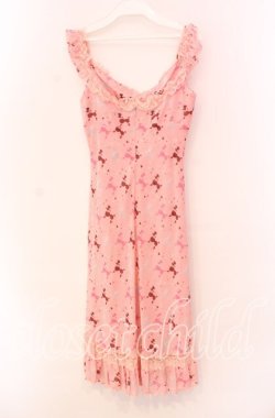 画像3: JESUS DIAMANTE / ジュリエットワンピース 38 プードル柄 ピンク O-25-11-08-032-JE-OP-IG-OS