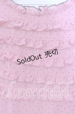 画像2: MILK / ドットフリルワンピース  ピンク×クロ O-25-11-08-034-ML-OP-IG-OS