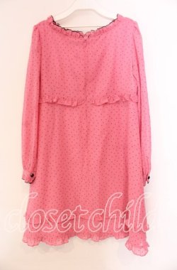 画像3: MILK / ドットフリルワンピース  ピンク×クロ O-25-11-08-034-ML-OP-IG-OS