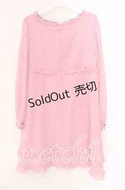 画像3: MILK / ドットフリルワンピース  ピンク×クロ O-25-11-08-034-ML-OP-IG-OS