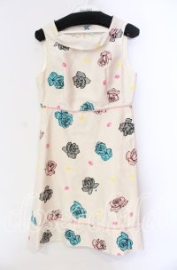 MILK / ローズプリントワンピース  アイボリー O-25-11-08-035-ML-OP-IG-ZT332