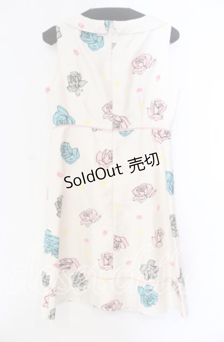 画像3: 【SALE】MILK / ローズプリントワンピース  アイボリー O-25-11-08-035-ML-OP-IG-ZT332 (3)