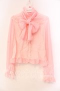 Angelic Pretty / ジョーゼット切替クラシカル立ち襟ブラウス  ピンク O-25-11-08-036-AP-BL-IG-OS