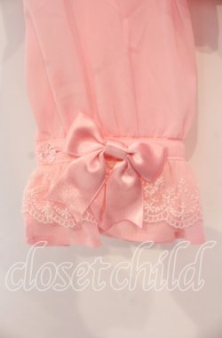 画像3: Angelic Pretty / ジョーゼット切替クラシカル立ち襟ブラウス  ピンク O-25-11-08-036-AP-BL-IG-OS
