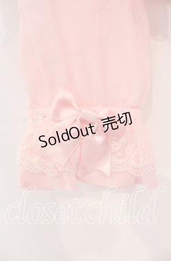 画像3: Angelic Pretty / ジョーゼット切替クラシカル立ち襟ブラウス  ピンク O-25-11-08-036-AP-BL-IG-OS
