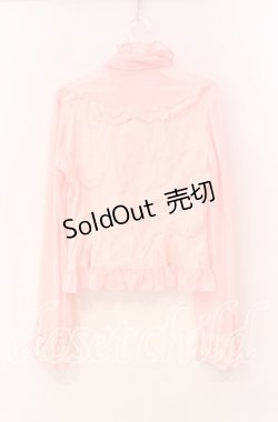 画像4: Angelic Pretty / ジョーゼット切替クラシカル立ち襟ブラウス  ピンク O-25-11-08-036-AP-BL-IG-OS