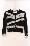 JESUS DIAMANTE / お嫁カーディガン  クロ×オフ O-25-11-08-038-JE-TO-IG-OS