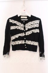 JESUS DIAMANTE / お嫁カーディガン  クロ×オフ O-25-11-08-038-JE-TO-IG-OS