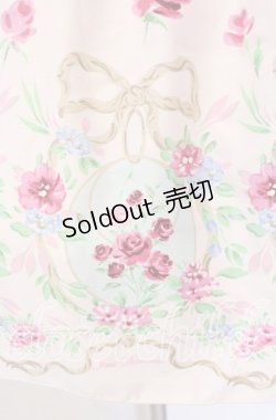 画像3: JESUS DIAMANTE / スペシャルバルーンスリーブワンピ 40 オーナメントリボン柄 ピンク O-25-11-08-004-JE-OP-IG-OS