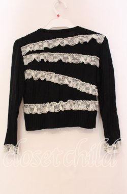 画像3: JESUS DIAMANTE / お嫁カーディガン  クロ×オフ O-25-11-08-038-JE-TO-IG-OS