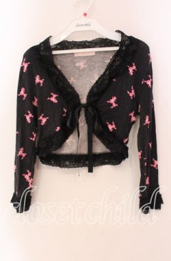 画像1: JESUS DIAMANTE / プードルカーディガン  クロ O-25-11-08-040-JE-TO-IG-OS