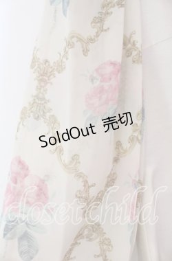 画像2: JESUS DIAMANTE / バロックレディワンピ 38 オフシャンタン×ベルサイユローズ柄 O-25-11-08-043-JE-OP-IG-OS