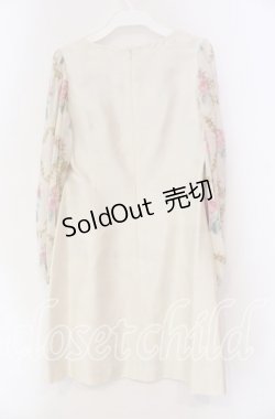 画像3: JESUS DIAMANTE / バロックレディワンピ 38 オフシャンタン×ベルサイユローズ柄 O-25-11-08-043-JE-OP-IG-OS