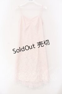JESUS DIAMANTE / バックリボンスペシャルレースワンピース 38 ピンク O-25-11-08-045-JE-OP-IG-OS