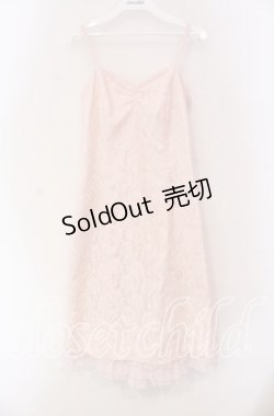 画像1: JESUS DIAMANTE / バックリボンスペシャルレースワンピース 38 ピンク O-25-11-08-045-JE-OP-IG-OS