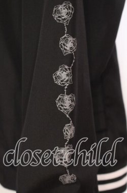 画像3: NieR Clothing / NieR ROSE BLOUSON JACKET ジャケット  ブラック O-25-11-08-046-PU-JA-IG-OS