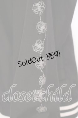 画像3: NieR Clothing / NieR ROSE BLOUSON JACKET ジャケット  ブラック O-25-11-08-046-PU-JA-IG-ZT-C022