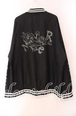 画像4: NieR Clothing / NieR ROSE BLOUSON JACKET ジャケット  ブラック O-25-11-08-046-PU-JA-IG-OS