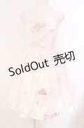 JESUS DIAMANTE / プリティエンジェルワンピース 38 ぼかし薔薇 ピンク O-25-11-08-005-JE-OP-IG-OS