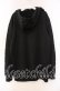 画像3: NieR Clothing / フード付き裏起毛トップス  ブラック×レッド O-25-11-08-047-PU-TO-IG-OS (3)