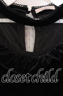 画像2: Amavel / 魔女っ子ベロアワンピース  クロ O-25-11-08-048-CA-OP-IG-OS