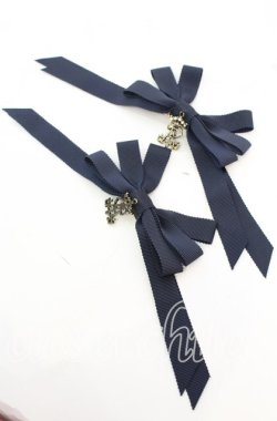 画像1: ALICE and the PIRATES / 多重リボンクリップ  ネイビー O-25-11-08-1051-PA-AC-OW-OS