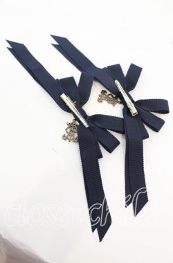 画像3: ALICE and the PIRATES / 多重リボンクリップ  ネイビー O-25-11-08-1051-PA-AC-OW-OS