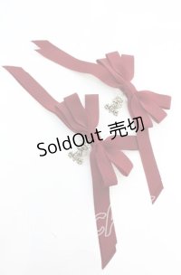 ALICE and the PIRATES / 多重リボンクリップ  ワイン O-25-11-08-1053-PA-AC-OW-OS