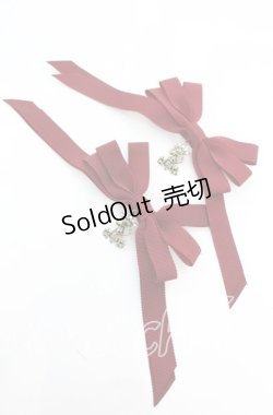 画像1: ALICE and the PIRATES / 多重リボンクリップ  ワイン O-25-11-08-1053-PA-AC-OW-OS