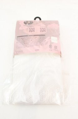 画像2: m petit by misako / AMタテレースアミタイツ L〜LL オフホワイト O-25-11-08-1057-LO-ZA-OW-OS