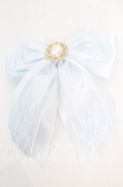 画像1: めぞんどばんび / sweet lacy*サックスブルー  サックスブルー O-25-11-08-1062-LO-AC-OW-OS