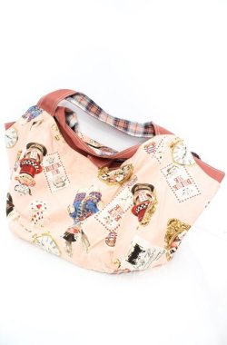 画像1: PINK HOUSE / マッドハッタープリントバッグ  ピンク O-25-11-08-1012-LO-BG-IG-OS