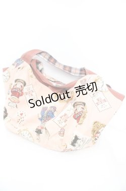 画像1: PINK HOUSE / マッドハッタープリントバッグ  ピンク O-25-11-08-1012-LO-BG-IG-ZT