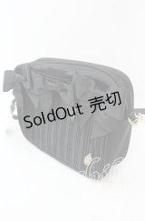 Maison de FLEUR / リボンプリーツショルダーバッグ  クロ O-25-11-08-1014-LO-BG-IG-OS
