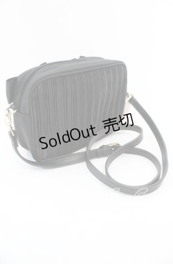画像2: Maison de FLEUR / リボンプリーツショルダーバッグ  クロ O-25-11-08-1014-LO-BG-IG-OS