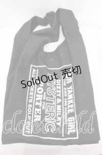 HYSTERIC GLAMOUR / PORTER/パッカブル GROCERY BAG バック  ブラック×ホワイト O-25-11-08-1017-PU-BG-IG-OS
