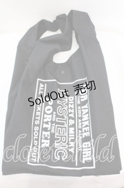 画像1: HYSTERIC GLAMOUR / PORTER/パッカブル GROCERY BAG バック  ブラック×ホワイト O-25-11-08-1017-PU-BG-IG-OS