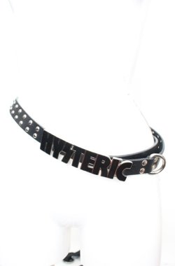 画像1: HYSTERIC GLAMOUR / ロゴベルト  ブラック O-25-11-08-1018-PU-ZA-IG-OS