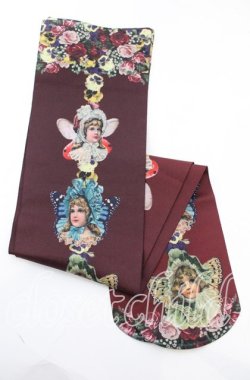 画像1: Morun x Muuna Stoik / Fairy girlsオーバーニー  ワイン O-25-11-08-1023-LO-ZA-IG-OS