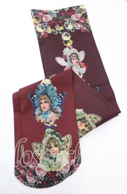 画像2: Morun x Muuna Stoik / Fairy girlsオーバーニー  ワイン O-25-11-08-1023-LO-ZA-IG-OS