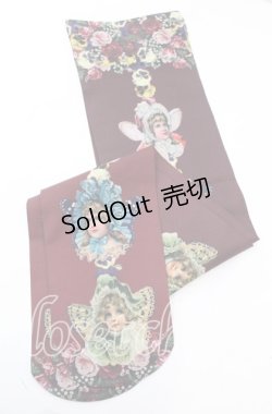 画像2: 【SALE】Morun x Muuna Stoik / Fairy girlsオーバーニー  ワイン O-25-11-08-1023-LO-ZA-IG-ZT171