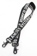 HYSTERIC GLAMOUR / ロゴジャガードショルダーストラップ  ブラック O-25-11-08-1024-PU-ZA-IG-OS